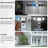 65W LED sensor de movimiento luces exteriores enchufable del