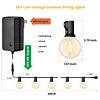 Cadena de luces para exteriores con control remoto Luces de