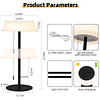 Lámpara de mesa solar LED para exteriores, impermeable, 3 ni