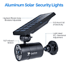 Luces solares con sensor de movimiento Caja de aluminio para