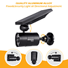 Foco Solar Motion Exterior Caja Aluminio 9Watt110W Equ. Refl