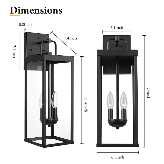 Aplique de pared para exteriores de atardecer a amanecer, il