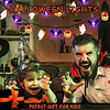 2024 Luces de Halloween con pilas 10 pies 20 LED 3D Calabaza