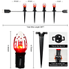 38 pies al aire libre decoraciones de Halloween luces de cam