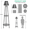 Paquete de 2 luces solares para exteriores con soportes para