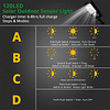 Luces solares para exteriores, 1000 lúmenes, sensor de movim