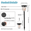 Luces solares para caminos al aire libre, impermeables, paqu