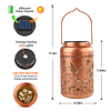 Linternas solares de colibrí al aire libre impermeable colib