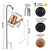 Regadera solar luces al aire libre decoración de jardín lint