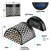 Luces solares para cubierta, luces solares de hierro para va