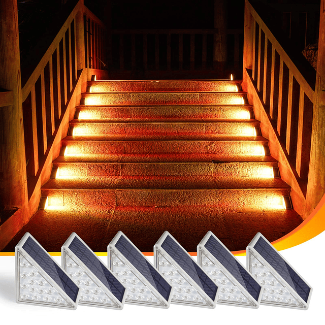 Luces de escalera al aire libreLuces solares para escaleras