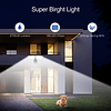 Luces exteriores con sensor de movimiento de seguridad 3000K