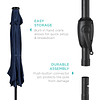 Sombrilla solar para exteriores de 7.5 pies para mesa de mer