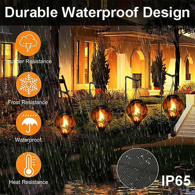 TEYIGARDEN Linterna solar con globo de aire caliente, linter