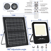 Luces solares de inundación para exteriores, 1500 W, luces d