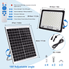 Focos solares LED de 300 W, 24000 lúmenes, luz de inundación