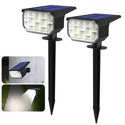 Focos solares para paisaje al aire libre 66 LED que cambian