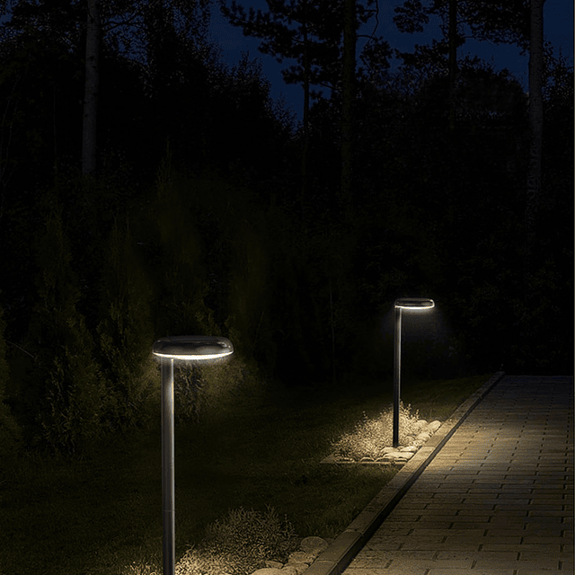 Luces solares para caminos, superbrillantes, 300 lúmenes, co