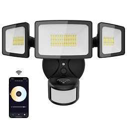 55W Luces de seguridad LED inteligentes Sensor de movimiento