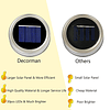 Luces solares para tarros de masón, paquete de 4, 30 luces L