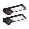 Luz LED solar con sensor de movimiento para exteriores, paqu