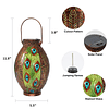 Linternas solares para exteriores, luces impermeables de plu