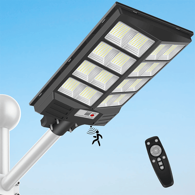 3200W LED Luz de calle solar Sensor de movimiento 320000LM I