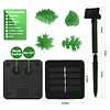 Guirnalda de luces solares con brillo de hojas, guirnalda de
