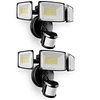 Paquete de 2 luces LED con sensor de movimiento de 75 W, 750