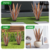 Arte de metal para patio, decoración solar de jardín, cactus