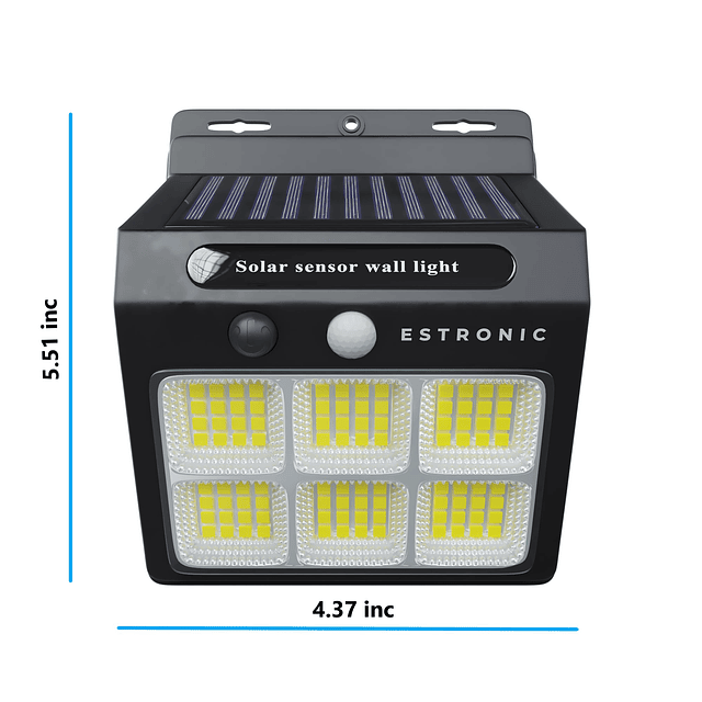 Luces solares LED para exteriores, sensor de movimiento de s