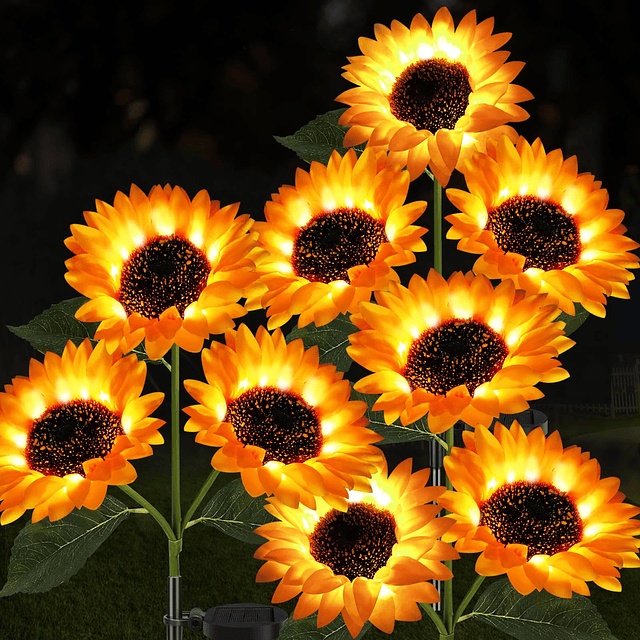 Luces de jardín con energía solar, paquete de 3 luces solare