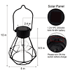 Paquete de 2 luces solares colgantes para exteriores, linter