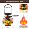 Paquete de 2 luces solares de llama parpadeantes, farol sola