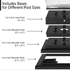 Luces solares en cubos para exteriores, 4 x 4, 5 x 5, 6 x 6,