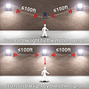 Luces de inundación solares Sensor de movimiento al aire lib