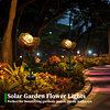 Luces solares de jardín al aire libre flores solares al aire