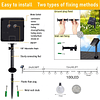 Guirnaldas de luces solares para exteriores, 100 LED, 49,2 p