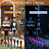 Luces de Halloween con energía solar al aire libre 6 piezas