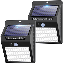 Paquete de 2 luces solares de movimiento para exteriores, 3