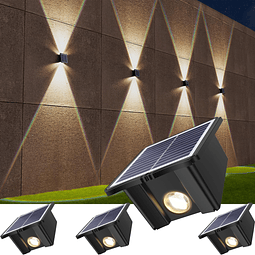 Luces solares de pared para exteriores 6500K 3000K, paquete