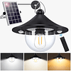 Luz solar para cobertizo exterior interior 3000 lm luces sol