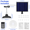 Luz colgante solar para exteriores, luces solares para cober