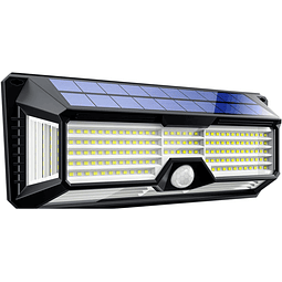 Luces solares para exteriores, impermeables, 298 LED, 2500 l