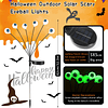 Decoraciones de Halloween Luces solares de globo ocular ater