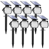 Luces solares para exteriores, impermeables, paquete de 8 IP