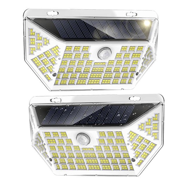 Luces solares con sensor de movimiento para exteriores, 4000