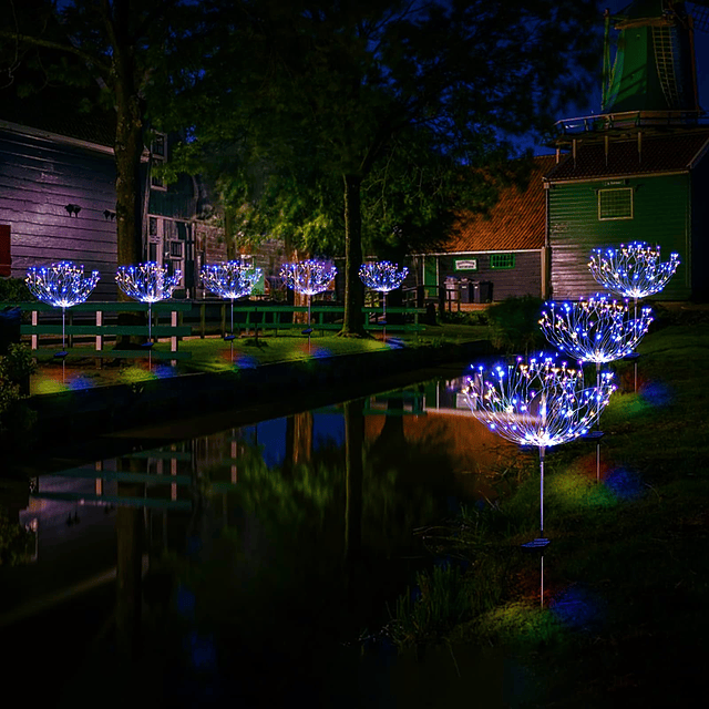 Luces solares navideñas para jardín, luces solares para exte