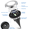 Paquete de 8 luces solares de suelo para exteriores, imperme