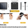 Guirnalda de luces solares para exteriores, 180 LED, luz de